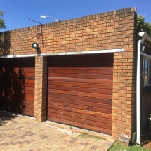 wood panel garage door